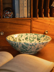 Large splatter bowl Interiors Sharland England    - Collagerie