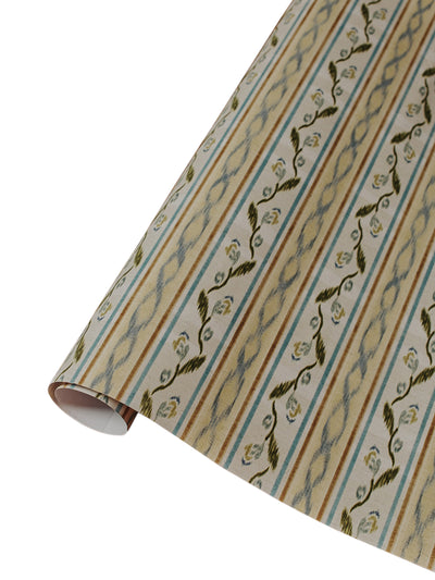 The Kensington Paperie Ikat Azure gift wrap roll at Collagerie