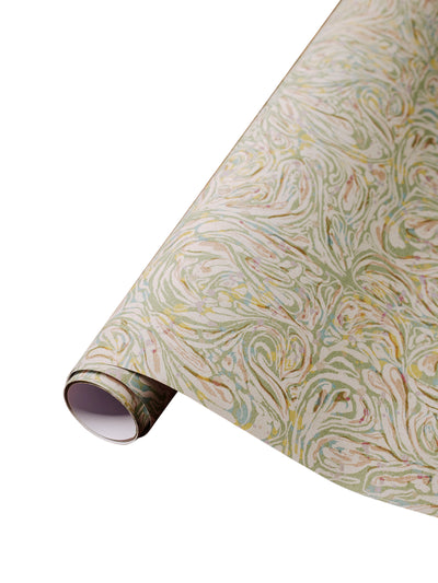 The Kensington Paperie Marble Peppermint gift wrap roll at Collagerie