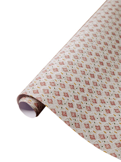 The Kensington Paperie Neville Chain Dusty Rose gift wrap roll at Collagerie