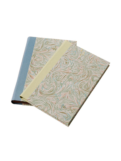 The Kensington Paperie Marble Peppermint A5 notebook at Collagerie
