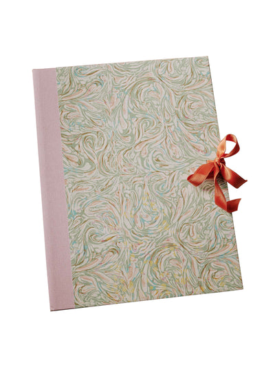 The Kensington Paperie Marble Peppermint A4 folio at Collagerie
