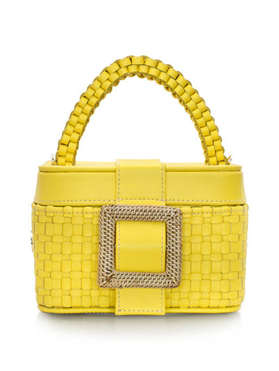 STELAR Yellow Siang vanity bag at Collagerie