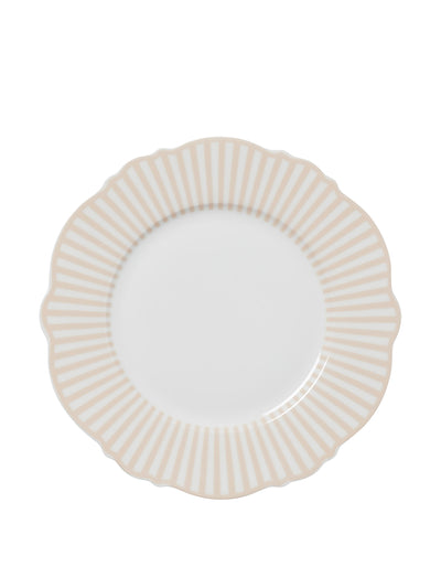 In The Roundhouse Beige wave side plates, set of 4 at Collagerie