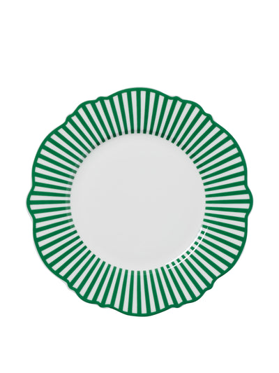 In The Roundhouse Forest green wave side plates, set of 4 at Collagerie