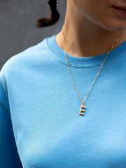 Small gold Alphabet necklace