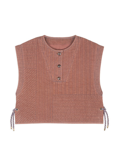 Sessun Grandvalira sleeveless padded pea jacket at Collagerie