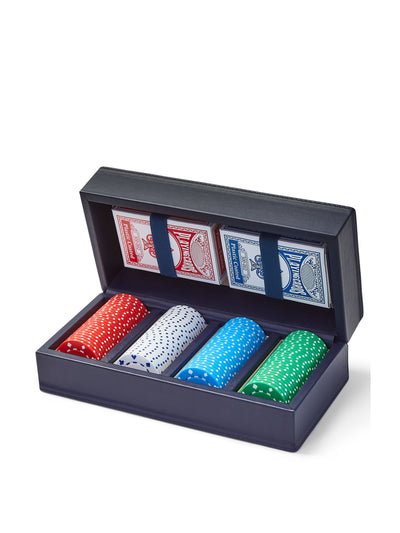 Noble Macmillan Sapphire leather poker set at Collagerie