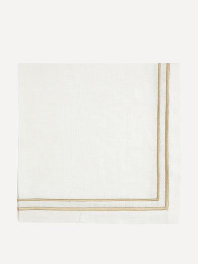 Rebecca Udall Antique gold Sophie classic two cord napkin at Collagerie