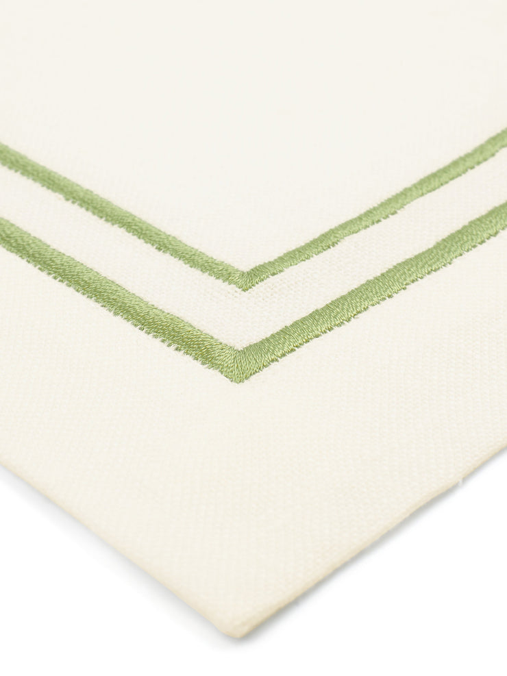 Sage Sophie classic two cord napkin Dinner Napkin Rebecca Udall    - Collagerie