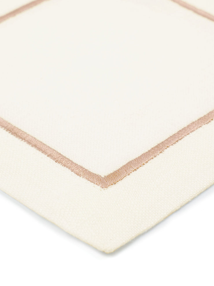 Dusty pink Sophie once cord cocktail napkins, set of 4