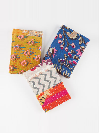 Oxfam Recycled Sari Kantha A6 notebook at Collagerie