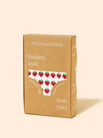 Stripe & Stare Strawberry dreams green the original knicker at Collagerie