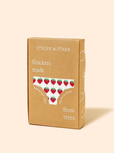 Stripe & Stare Strawberry dreams red the original knicker at Collagerie