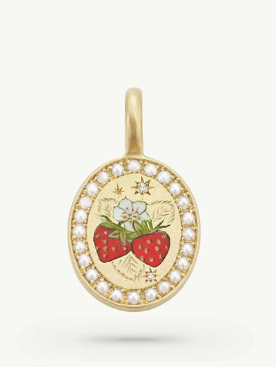 Cece Jewellery Strawberries and cream charm at Collagerie