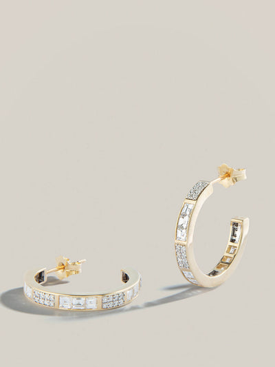 Lucy Delius The Lucky One diamond hoops at Collagerie