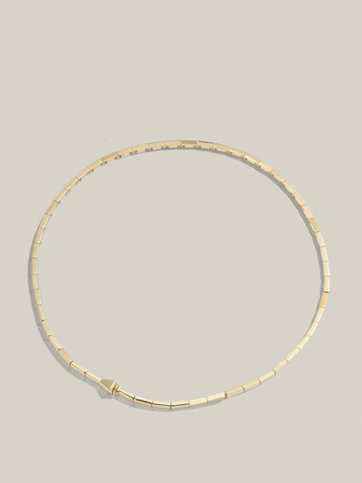 Lucy Delius The Lucky One Gold bar necklace at Collagerie