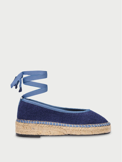 Flabelus Navy Summer swing flats at Collagerie