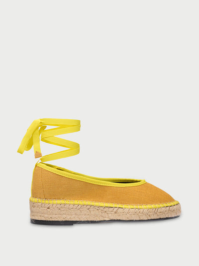 Flabelus Yellow Summer swing flats at Collagerie