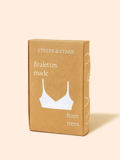 Stripe & Stare White t-shirt bra at Collagerie