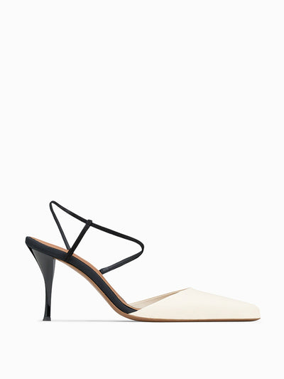 NEOUS Cream Tangra pointed-toe pumps at Collagerie