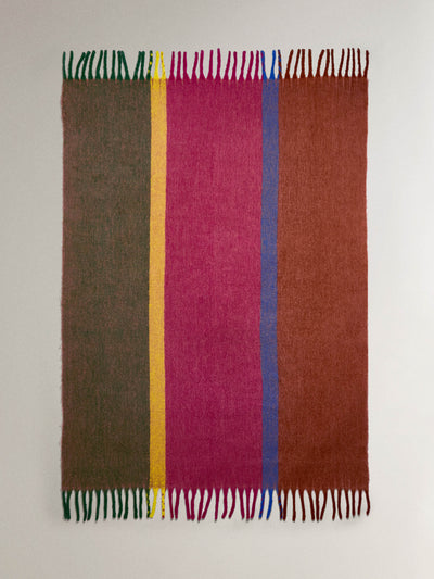 Zara Home x Collagerie Throw with irregular stripes at Collagerie