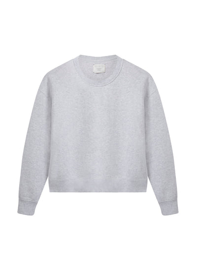 Navygrey The easy-fit sweatshirt in ice grey at Collagerie