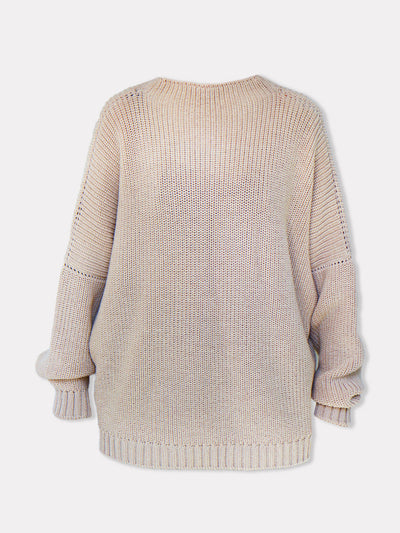 The Knotty Ones Laumės beige merino wool sweater at Collagerie