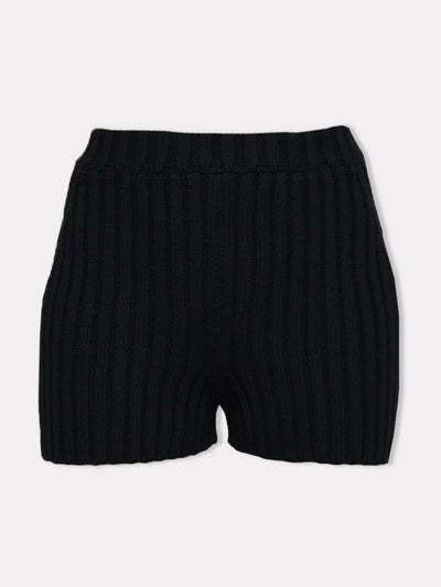 The Knotty Ones Pilnatis black cotton shorts at Collagerie