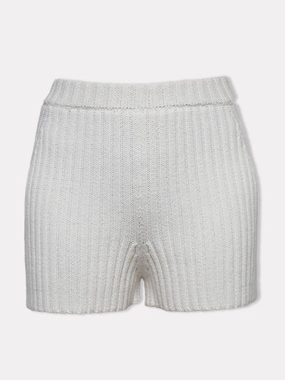 The Knotty Ones Pilnatis off-white cotton shorts at Collagerie