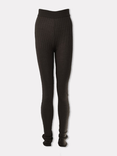 The Knotty Ones Vandenė nettle merino wool leggings at Collagerie