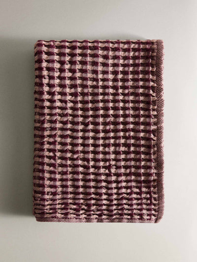 Zara Home x Collagerie Waffle-knit cotton tea towel at Collagerie