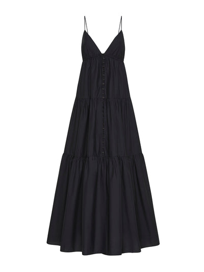 Matteau Black triangle tiered sundress at Collagerie