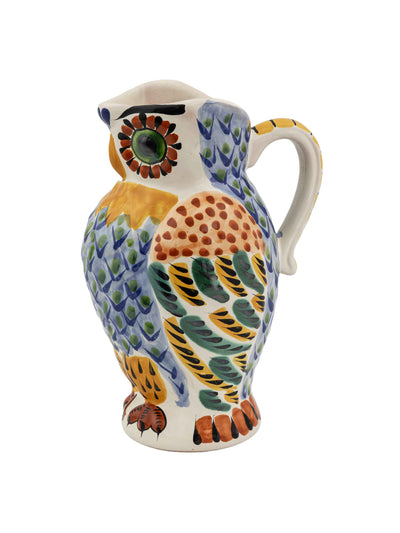 Wicklewood Owl pitcher blue multi at Collagerie