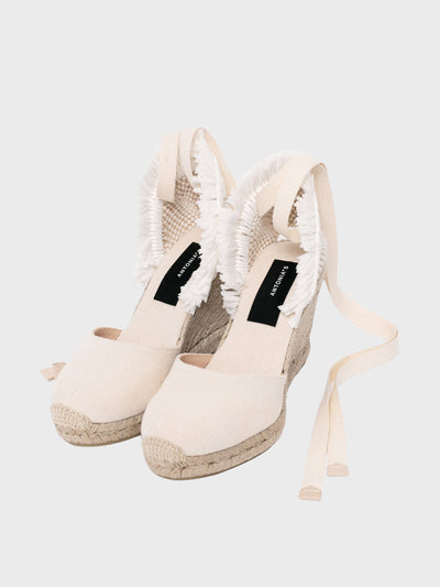 Antonia's Sand Tafira wedge espadrilles at Collagerie