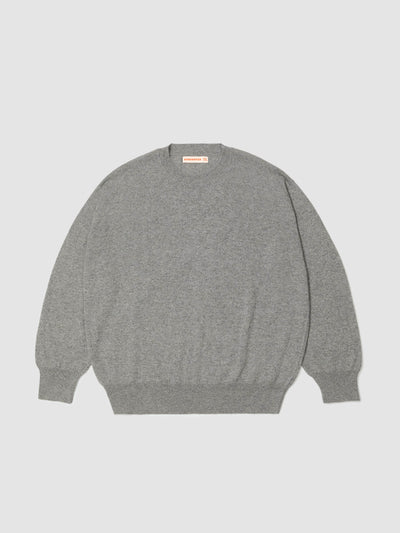 &Daughter Soft grey Tahra cashmere crewneck at Collagerie