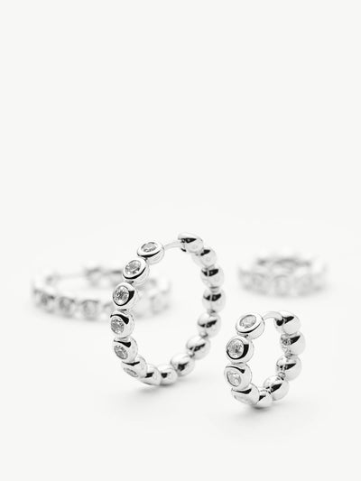 Missoma Tennis classic hoop earrings at Collagerie