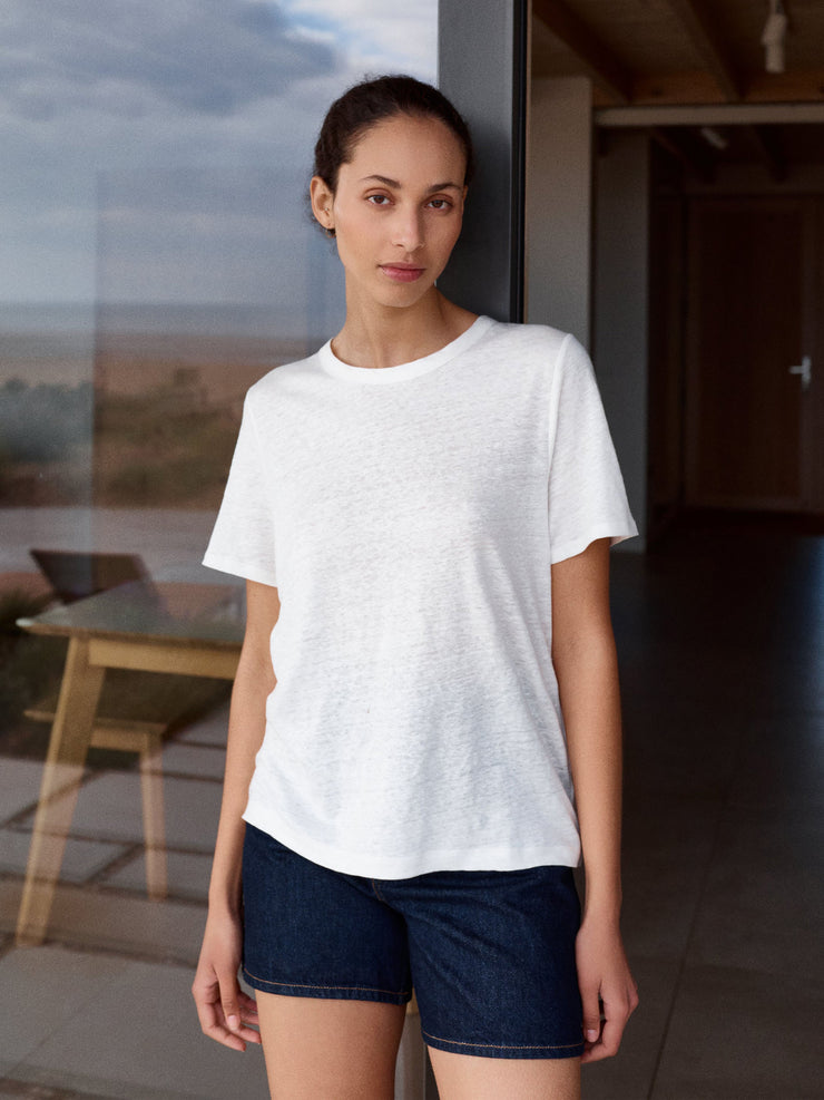 The Linen 02 in white The LINEN 02 Navygrey    - Collagerie