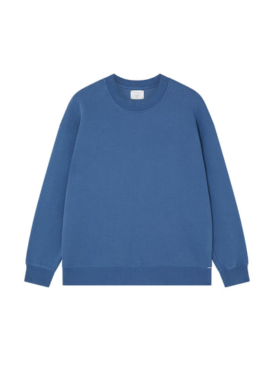 Navygrey Ocean blue relaxed-fit sweatshirt at Collagerie