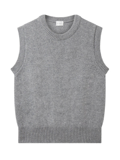 Navygrey Knit tank top in Storm Grey at Collagerie