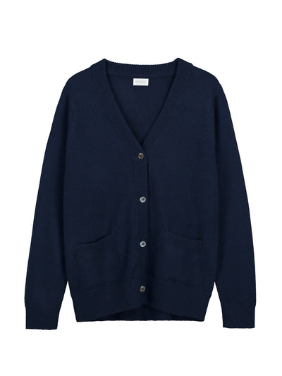 Navygrey The cardigan in navy at Collagerie