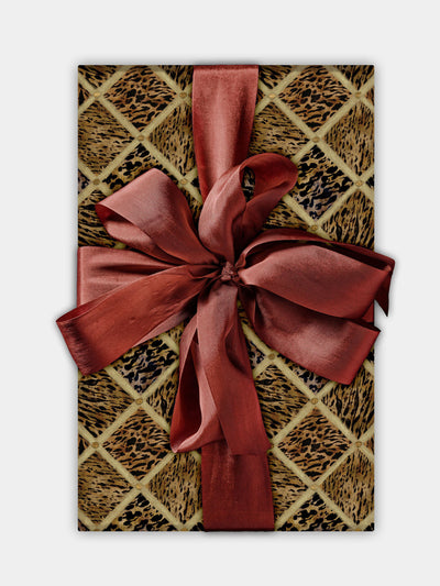 The Kensington Paperie Wrapping paper roll: Tortoise Trellis, gold at Collagerie