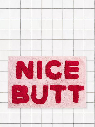 Urban Outfitters Nice butt pink & red bath mat at Collagerie