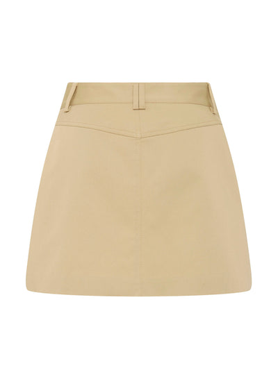 Matteau Sand utility mini skirt at Collagerie