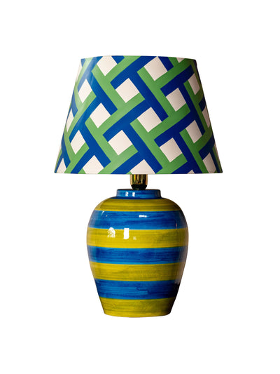 Silo Studio Stripe lamp, green and blue at Collagerie