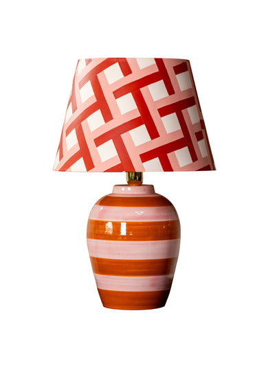 Silo Studio Stripe lamp, pink and orange at Collagerie