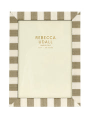 Delilah striped photo frame, taupe Photo Frames Rebecca Udall    - Collagerie