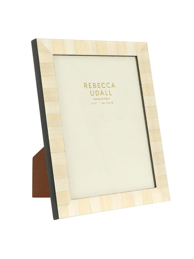 Rebecca Udall Delilah striped photo frame, buttermilk at Collagerie