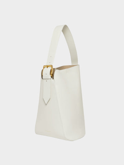 J&M Davidson Cream Quiver bucket bag at Collagerie