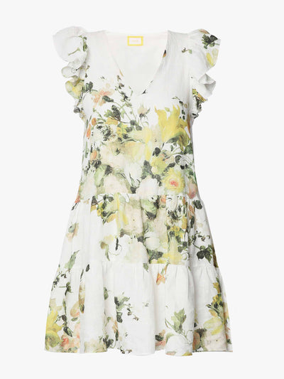 Erdem Wisteria printed linen dress at Collagerie